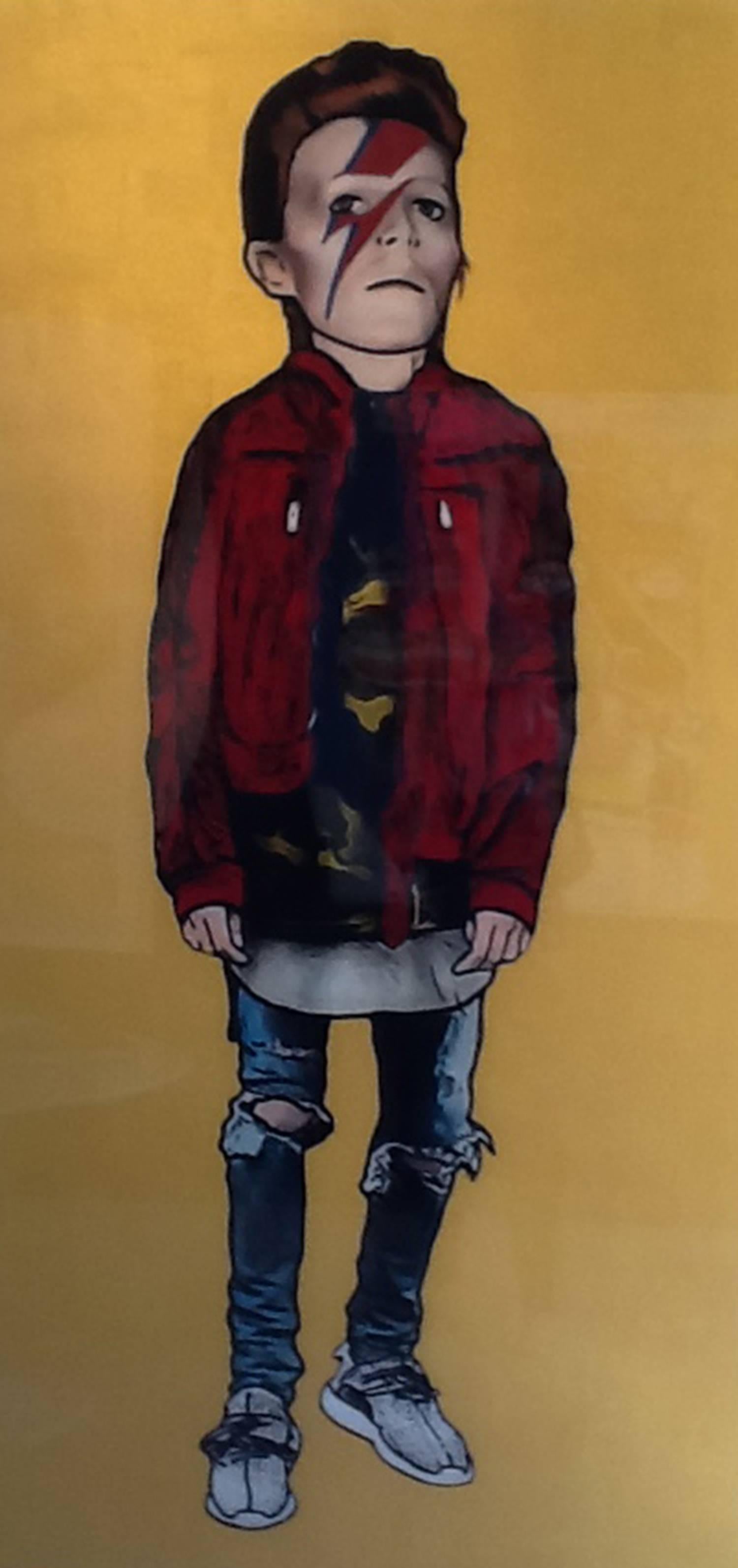 David Bowie - Mixed Media Art by The Producer BDB