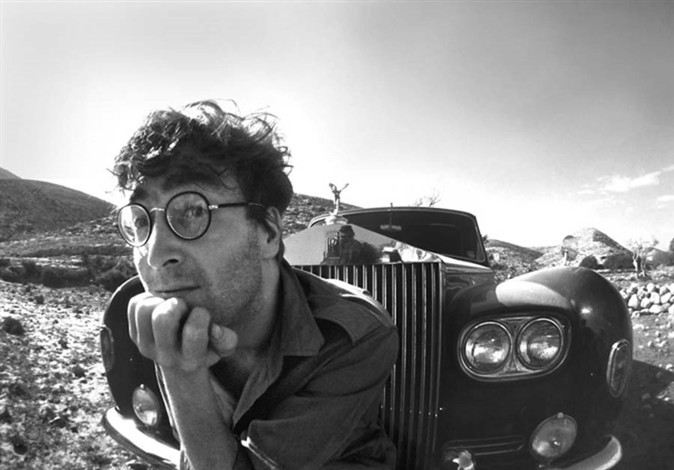 Douglas Kirkland Black and White Photograph - John Lennon, Spain 1966