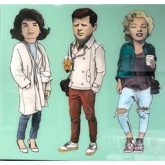 Jackie, JFK, and Marilyn - Avocado Green 11