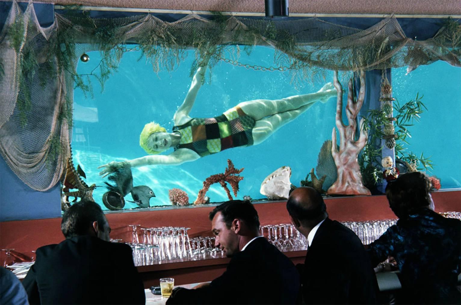 Lawrence Schiller Color Photograph - Mad Men at the Bar, 1958