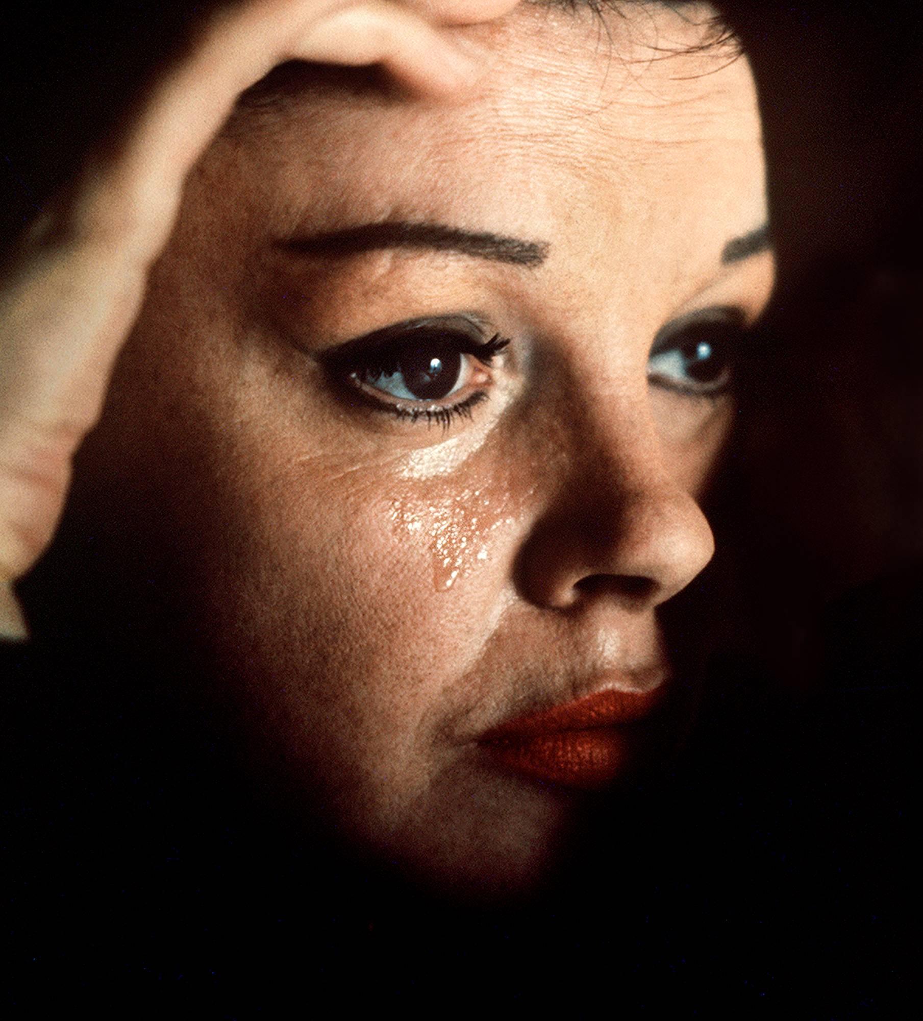 Douglas Kirkland Portrait Photograph - Judy Garland - Shedding Tear 1961