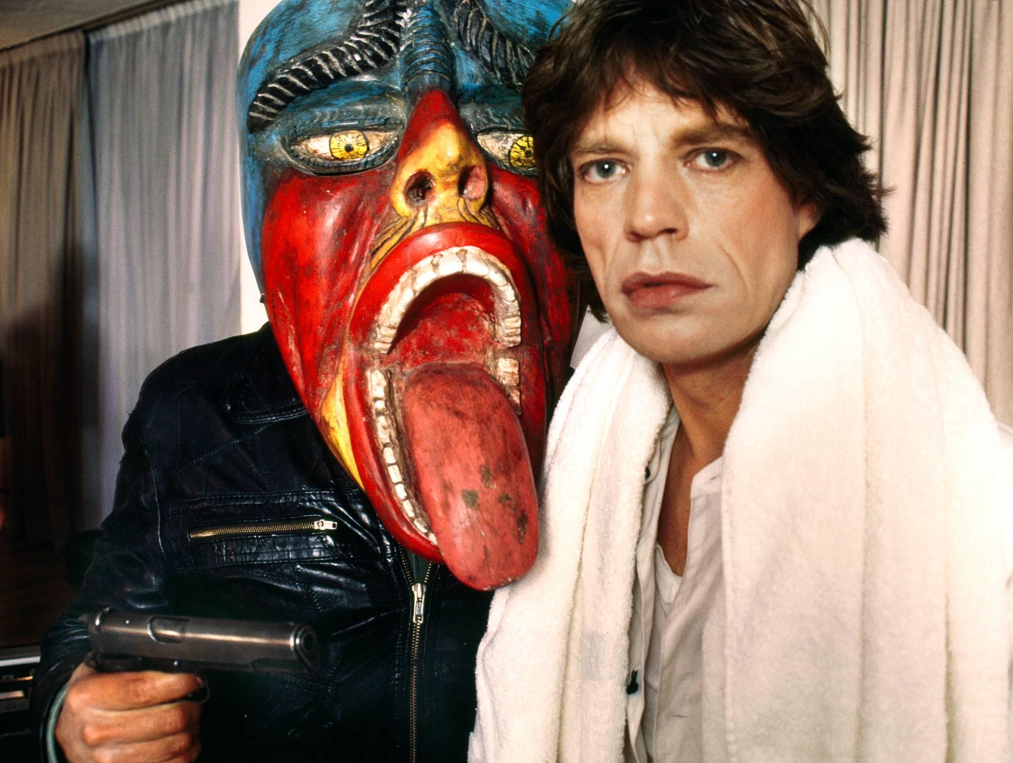 Douglas Kirkland Portrait Photograph - Mick Jagger - Mexico 1983
