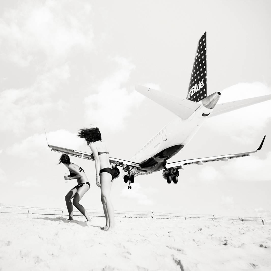 Josef Hoflehner Black and White Photograph - Jet Airliner #69