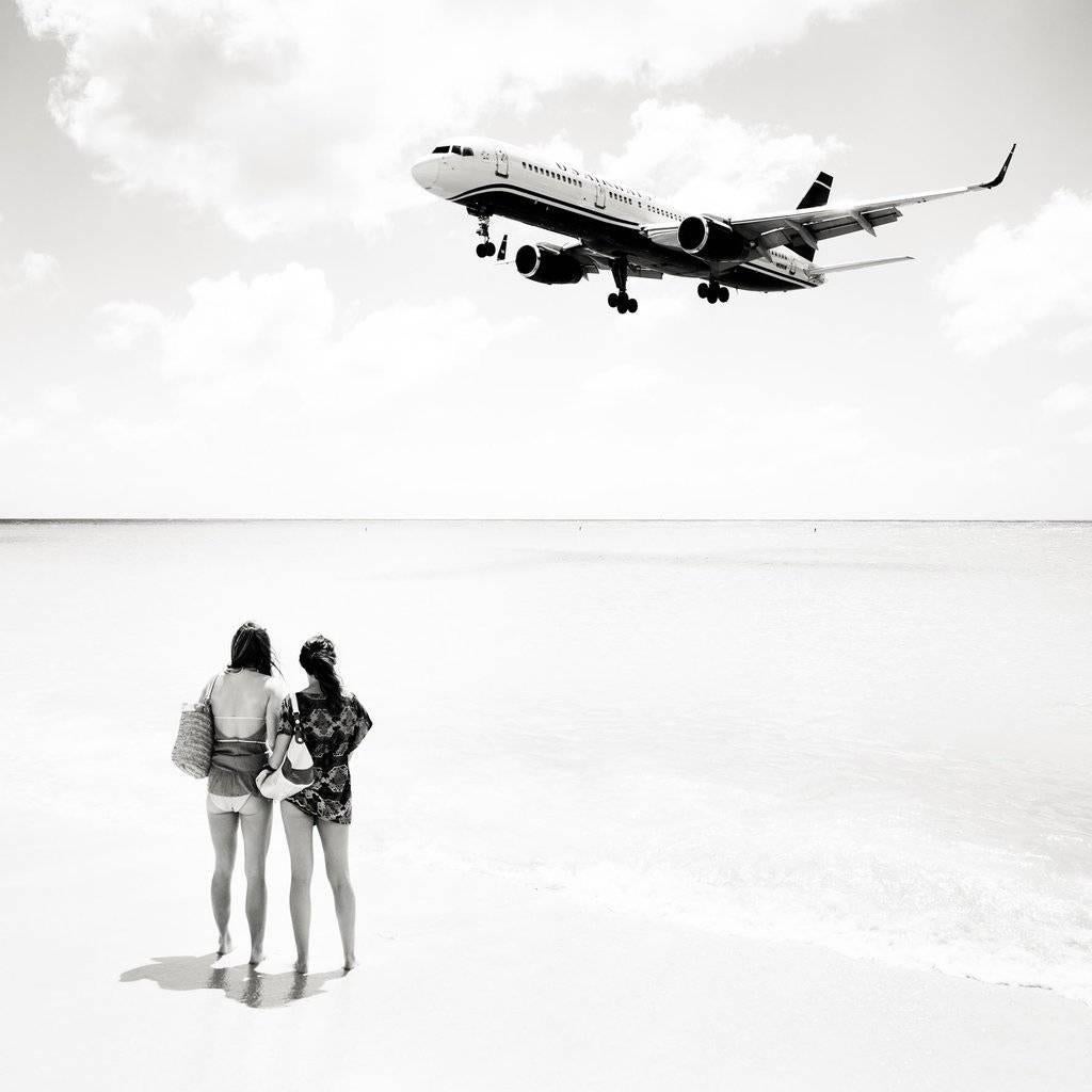 Josef Hoflehner Black and White Photograph - Jet Airliner #23