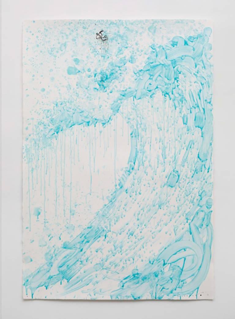 Venice Moon Dogg E JE Suite - Purple Abstract Print by Thomas Everhart