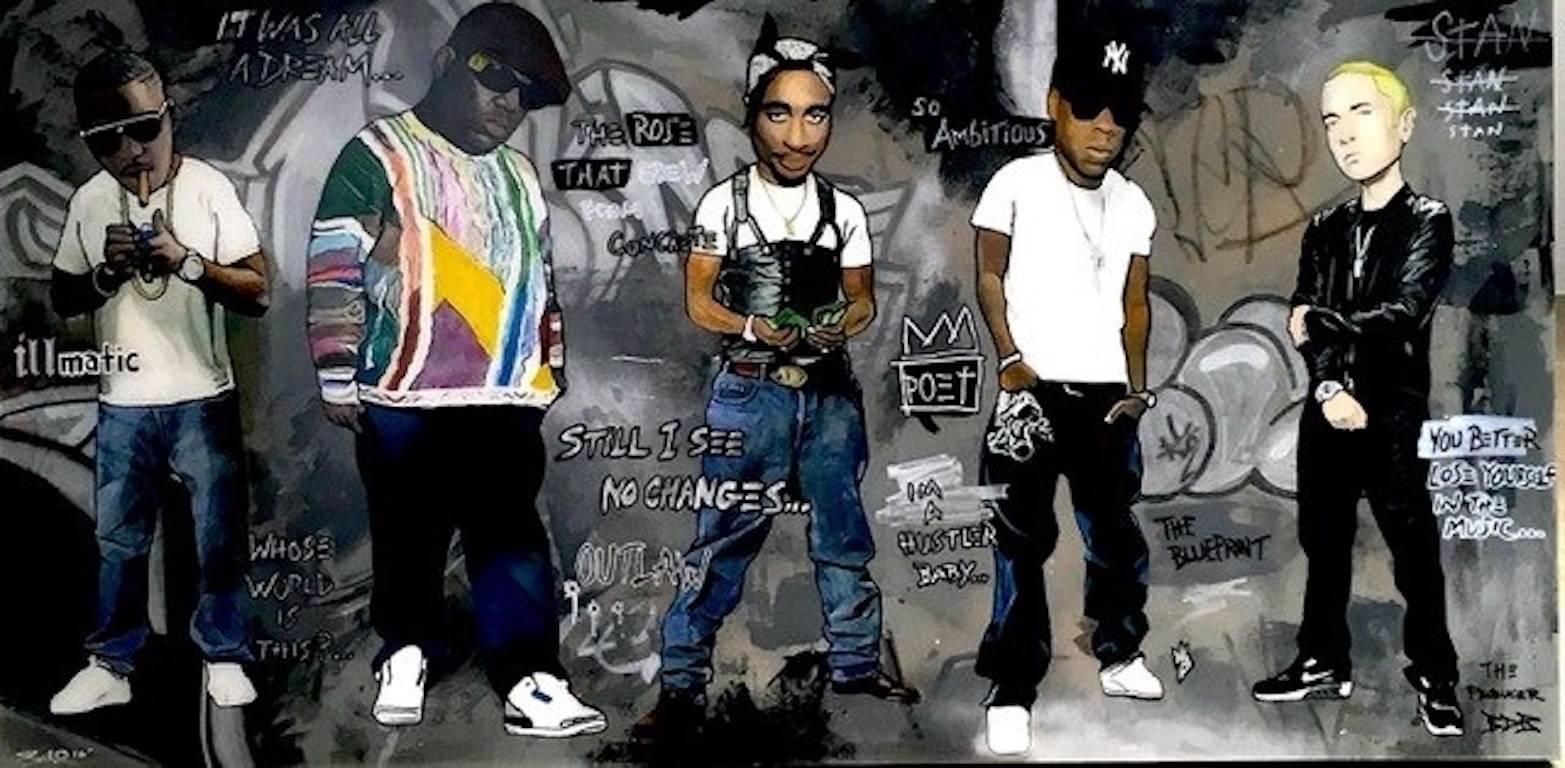 THE RAPPERS - Mixed Media Art by The Producer BDB