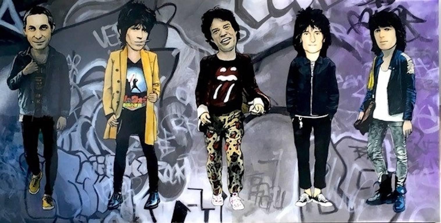 The Producer BDB Portrait Painting - THE ROLLING STONES