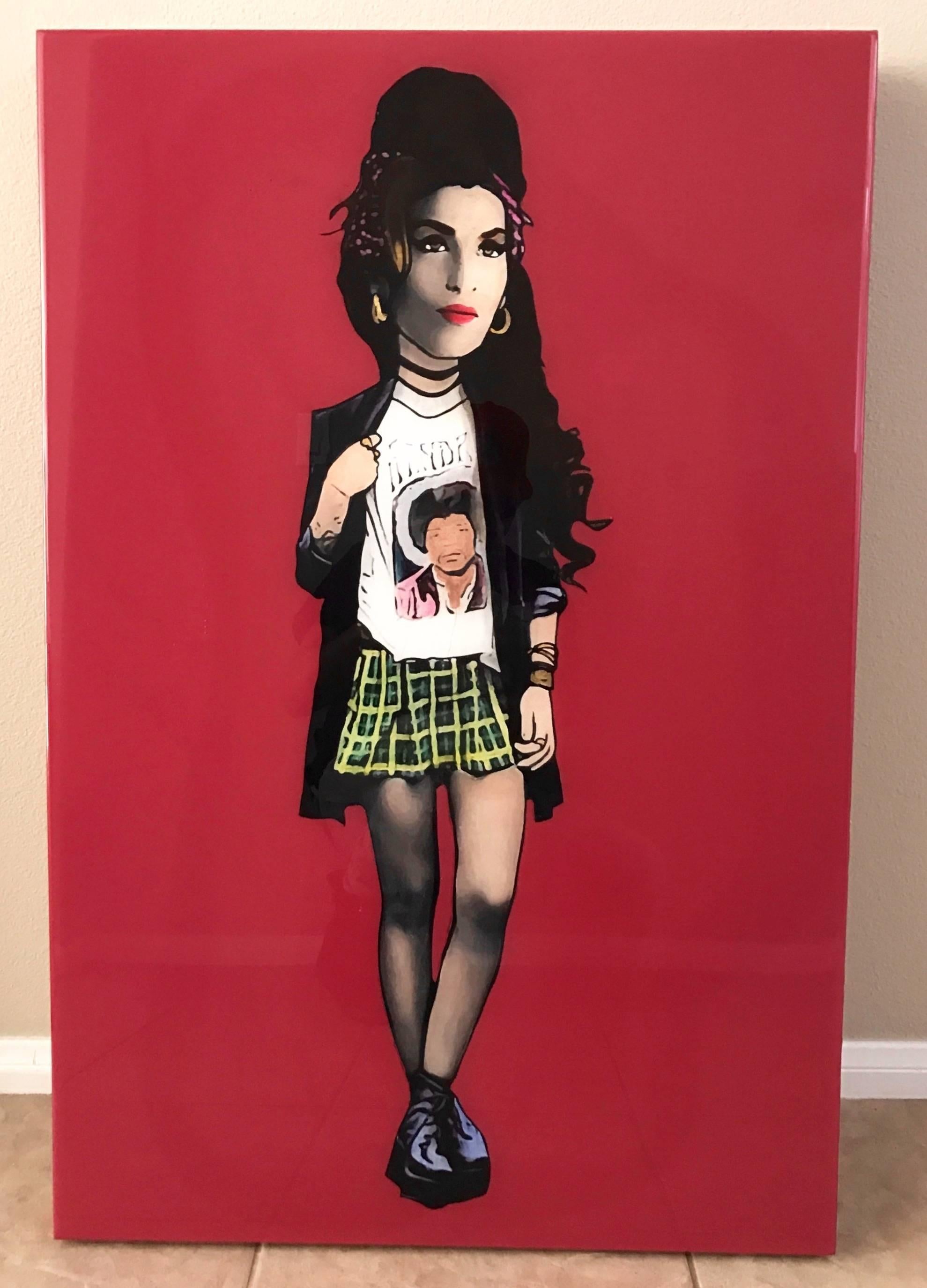 The Producer BDB Portrait Painting - Amy Winehouse