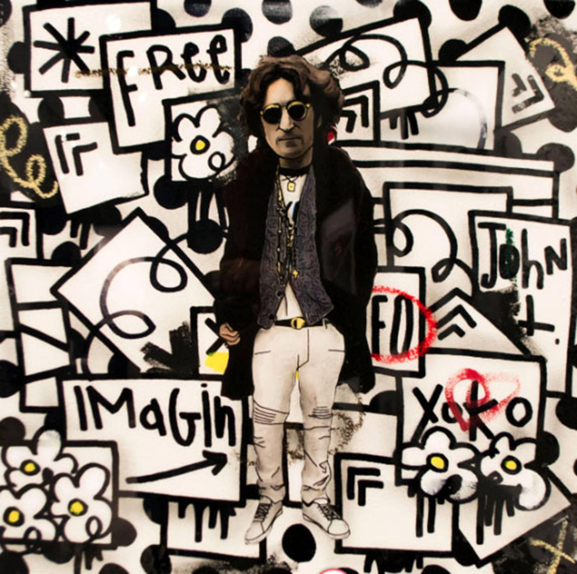 John Lennon - Painting by Flore X The Producer BDB