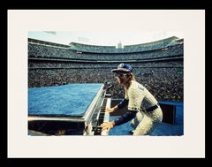 Elton John Dodgers Stadium, Playing Piano (Framed)