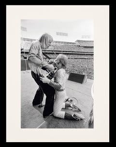Elton John Dodgers Stadium, With Guitarist Davey Johnstone (Framed)