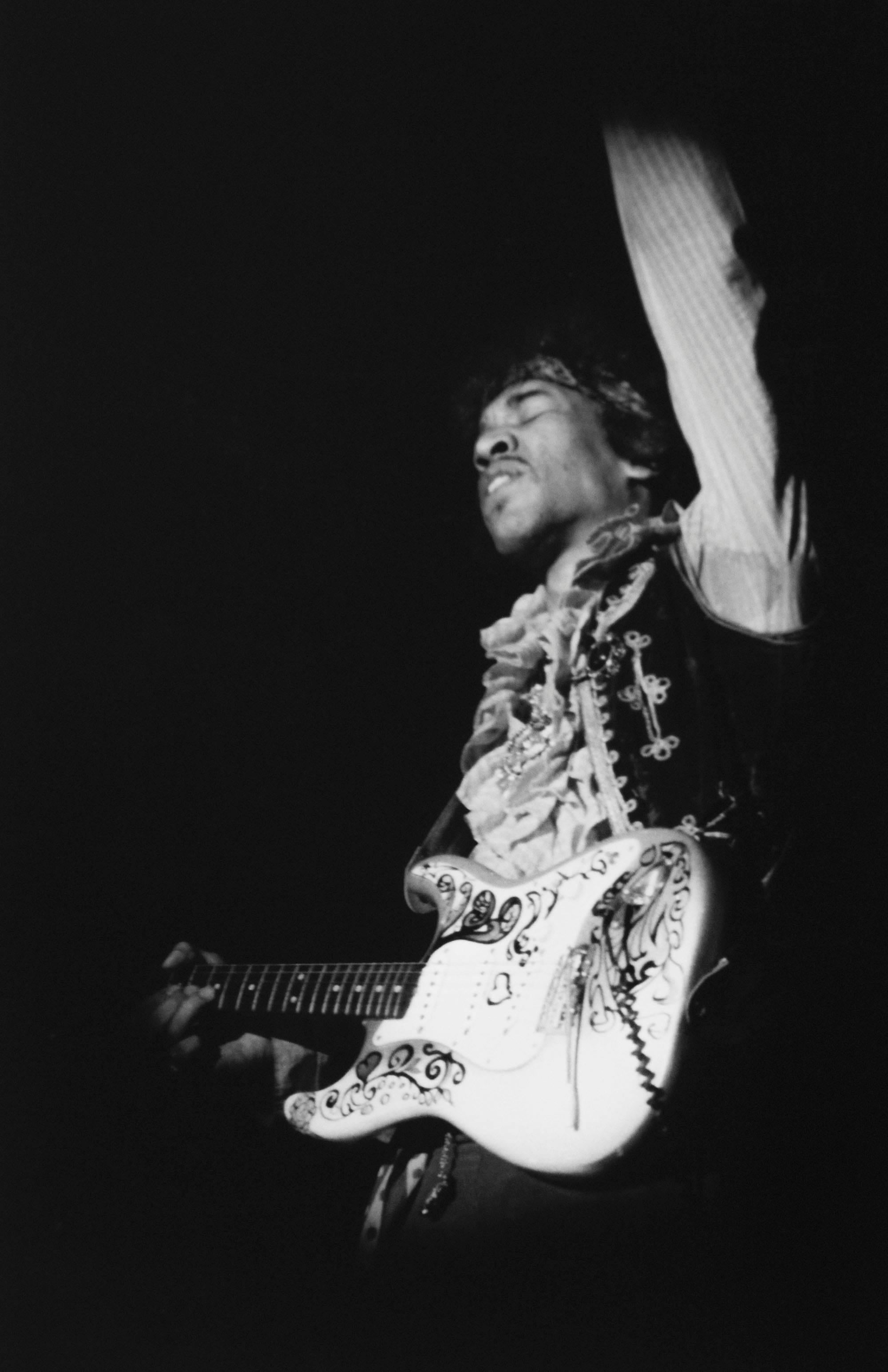 Colin Beard Black and White Photograph - Jimi At Monterey #21