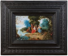 Allégorie des quatre éléments, atelier de Jan Brueghel le Jeune, flamand, XVIIe siècle