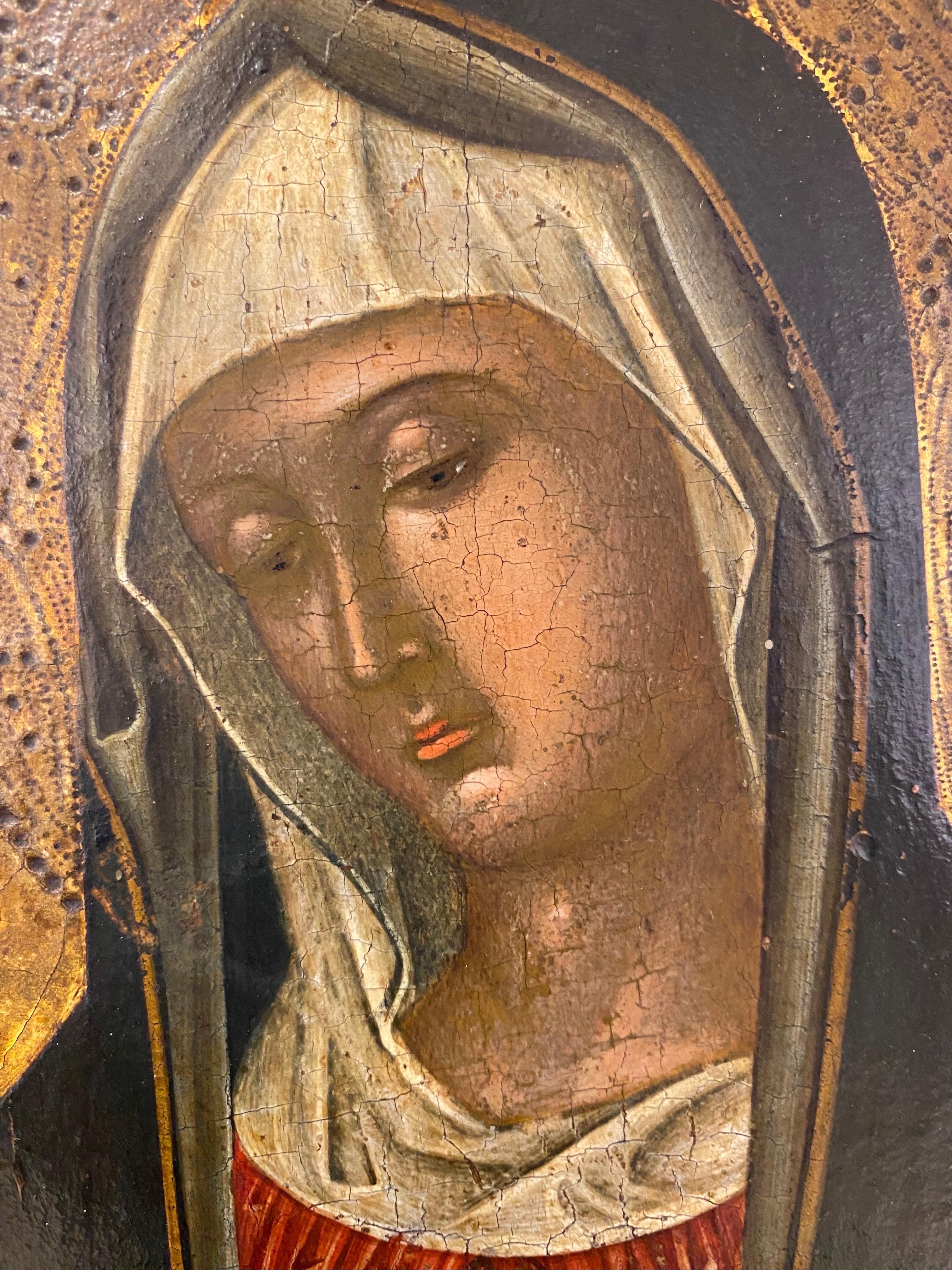 Unknown Portrait Painting - Virgin and child