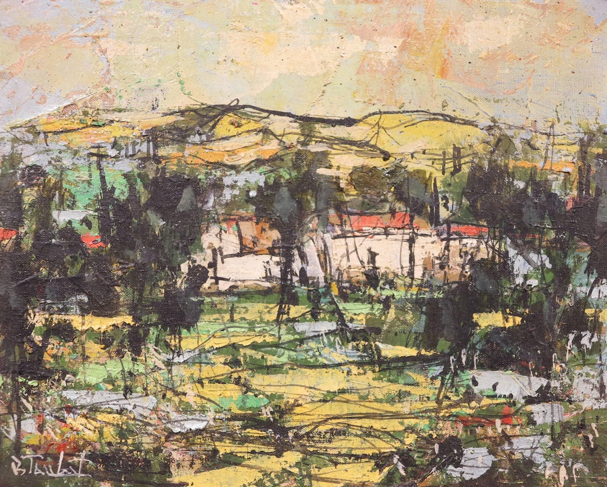 Landscape Painting di Bertoldo Taubert - Le Mas