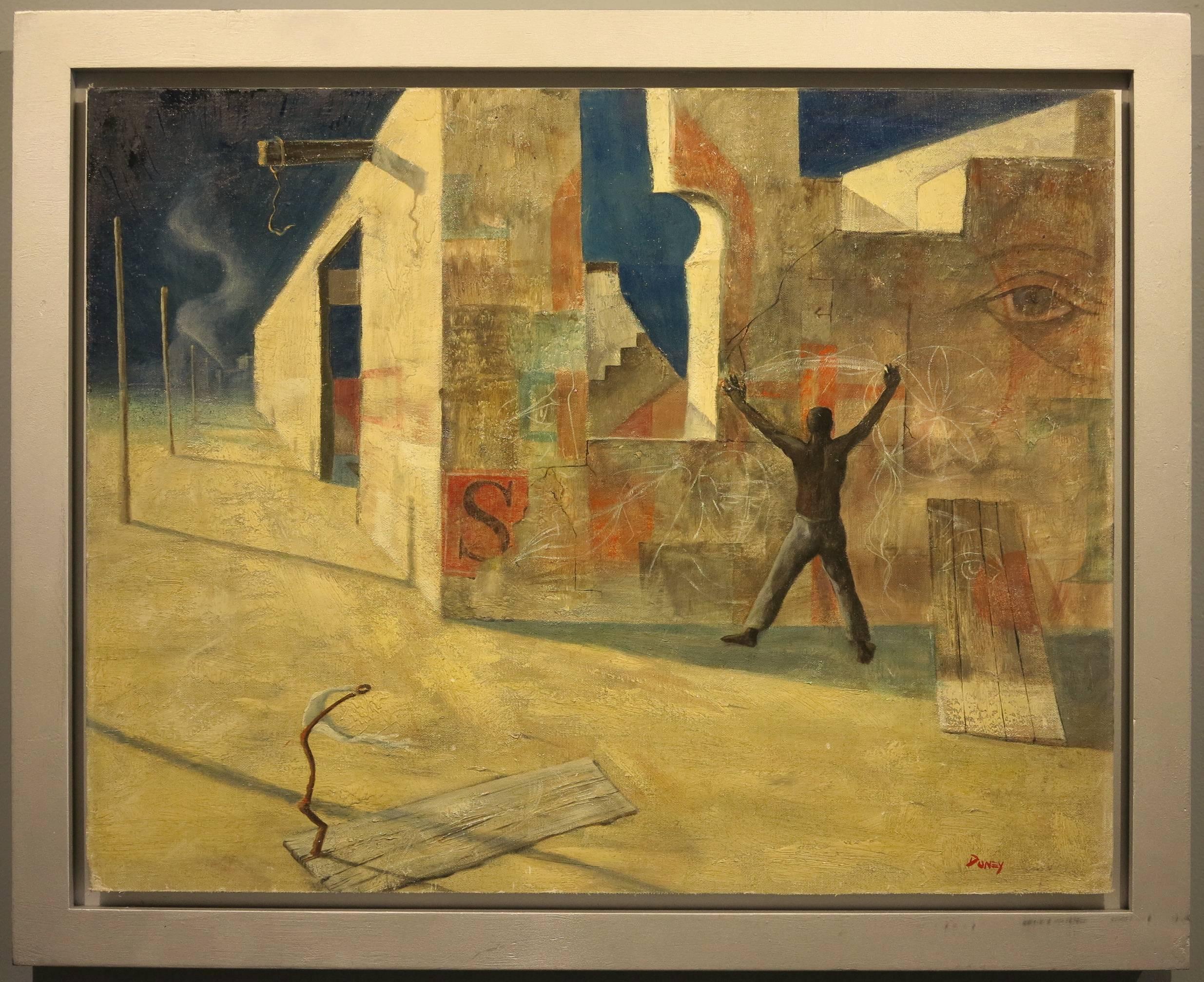 Robert Doney Abstract Painting - Surrealist Landscape