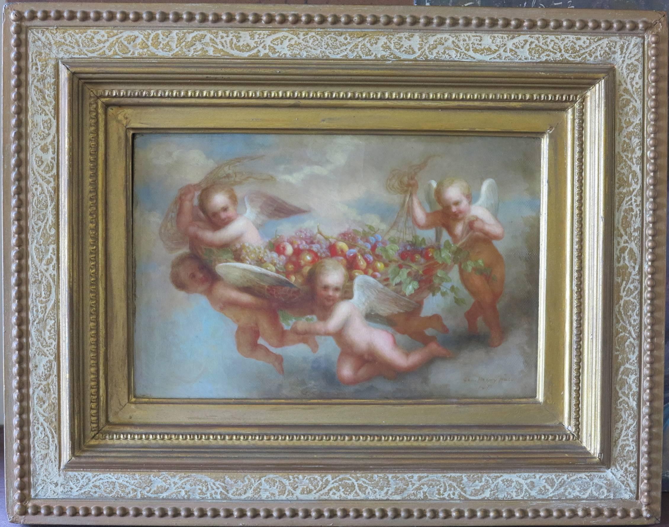 Cherubs - Painting by George Henry Hall
