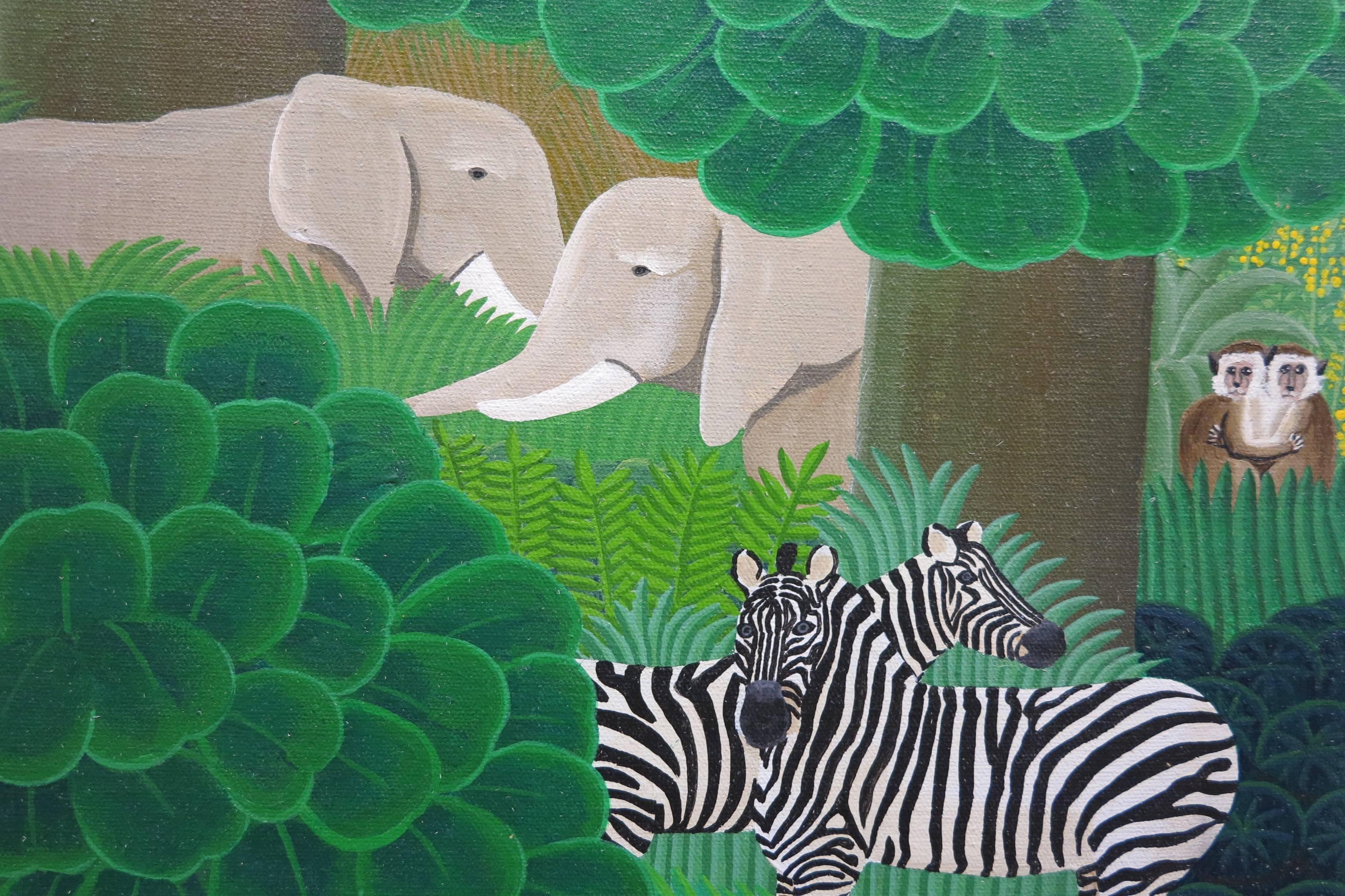 Savanna and Jungle - Painting by Shigeo Okumura