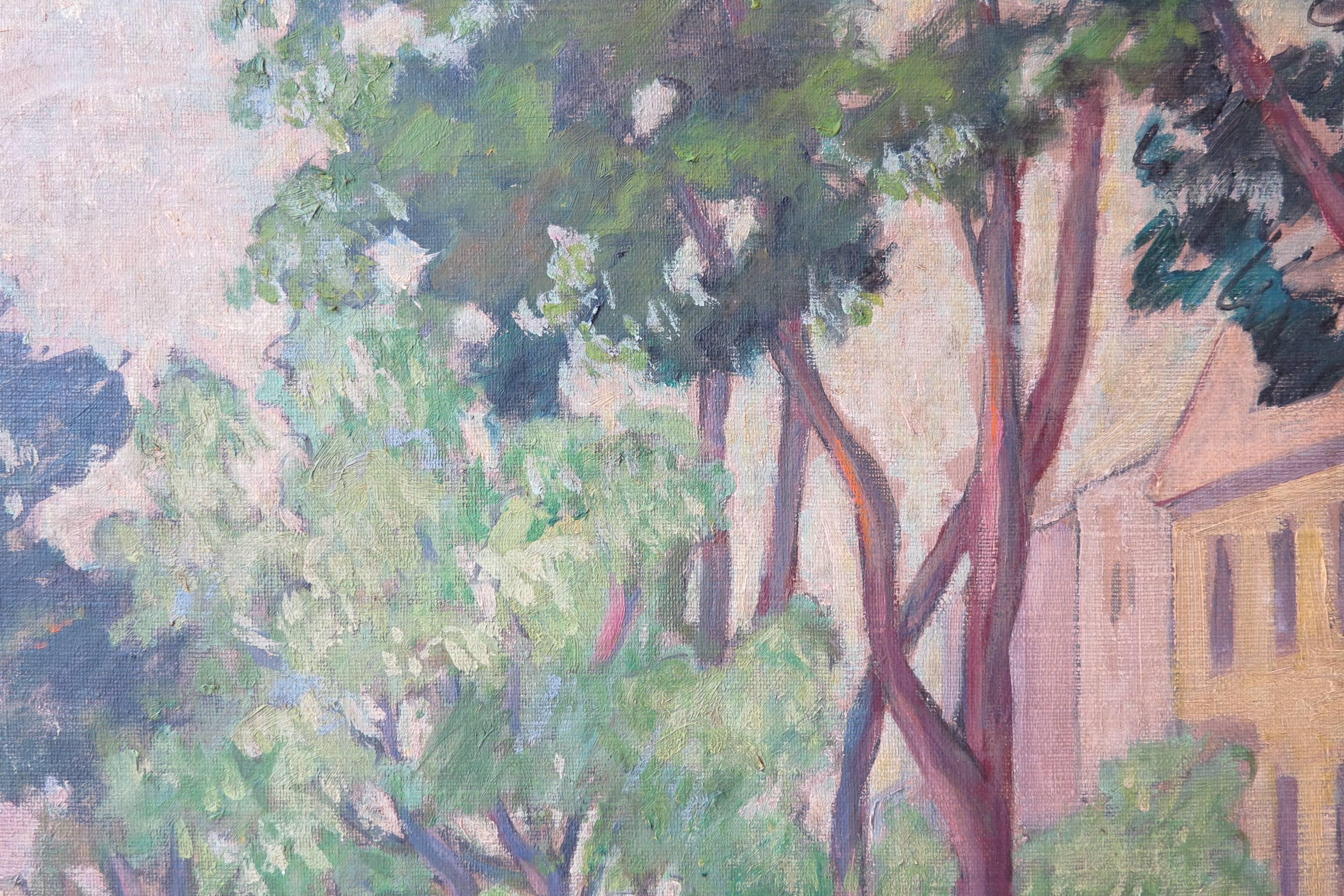 Brittany Market - American Impressionist Painting by Grace Bliss Stewart