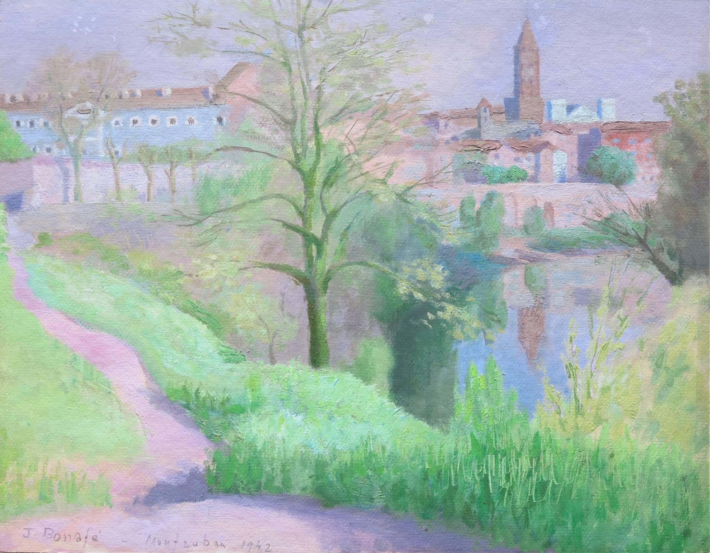 Montauban - Painting by Juan Bonafe