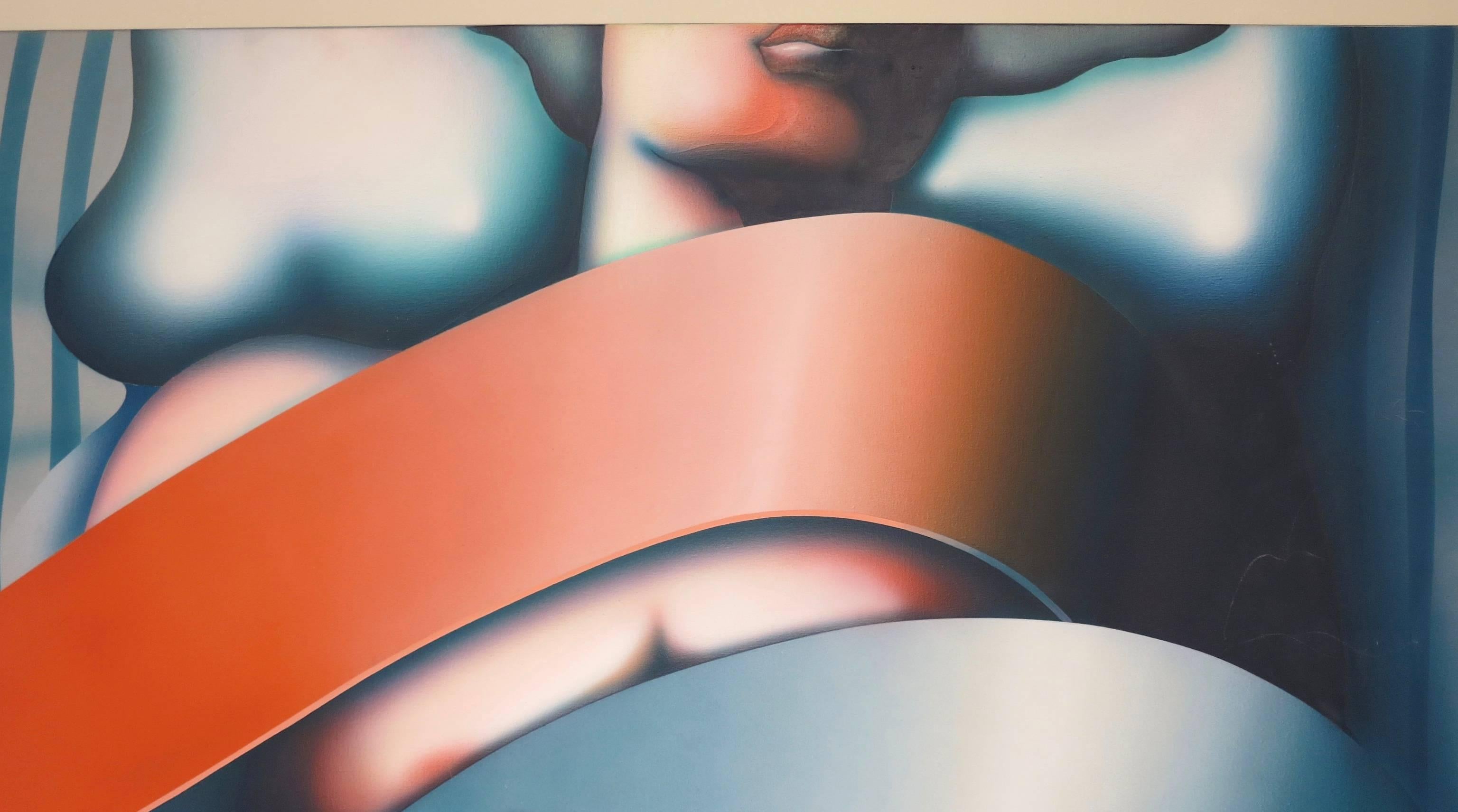 Sleeper (Large Post-Modern Female Nude) - Painting by Jack Brusca