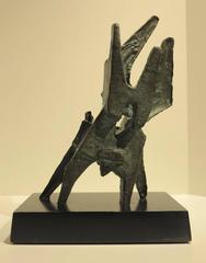 Sans titre (sculpture moderniste abstraite expressionniste en bronze)