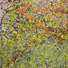 Lundi (Abstract Expressionist Action Drip Painting)