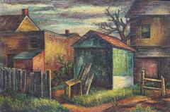 Arrière-cours (WPA Philadelphia cityscape Paysage urbain)
