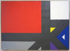 Spatial Relations (Hard Edge abstract painting)
