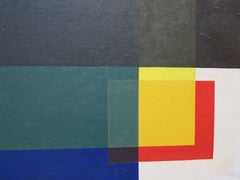 Transfenestration (Hard Edge Abstract oil painting)