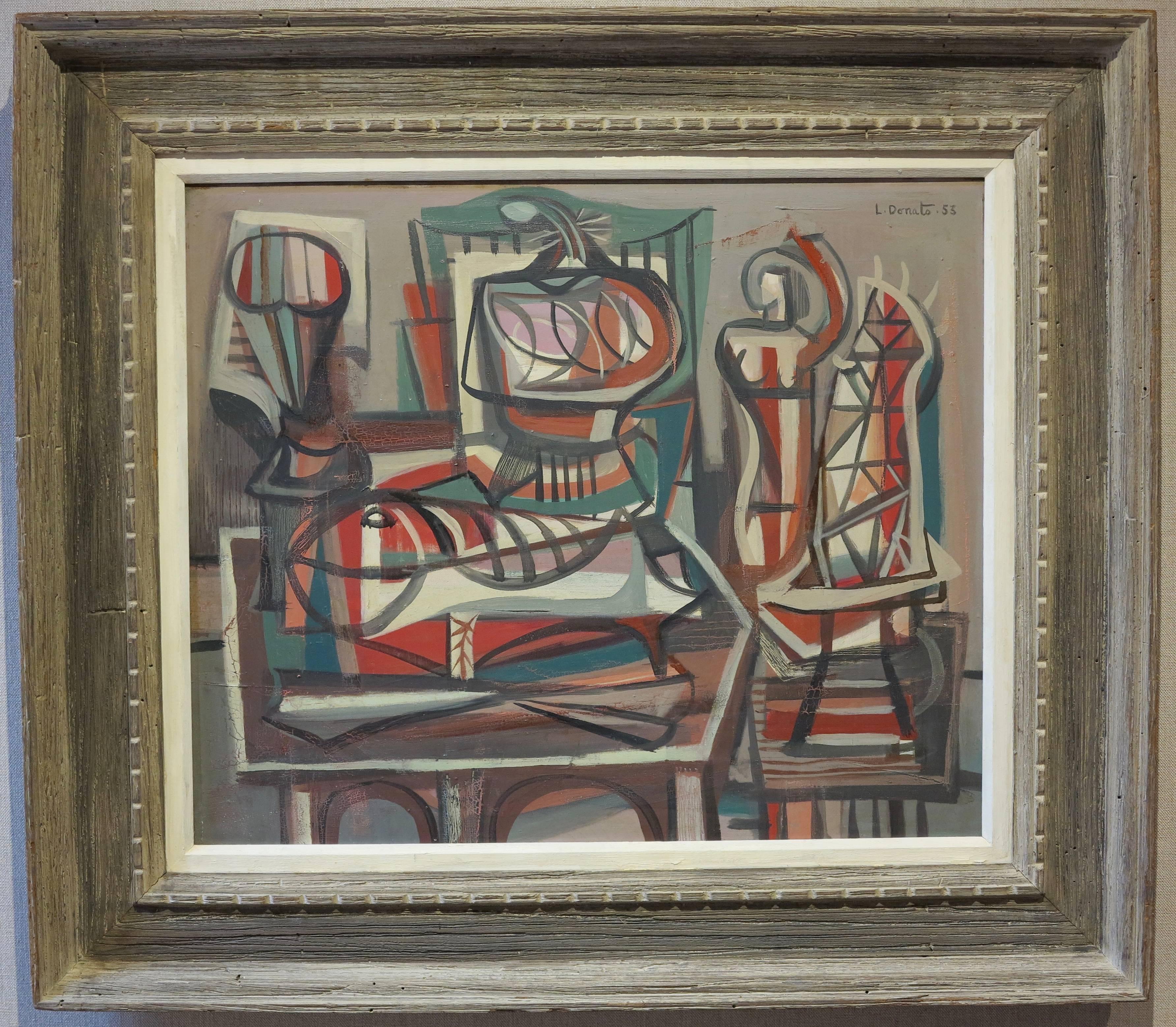 Cubist Still Life - Painting by Louis Donato