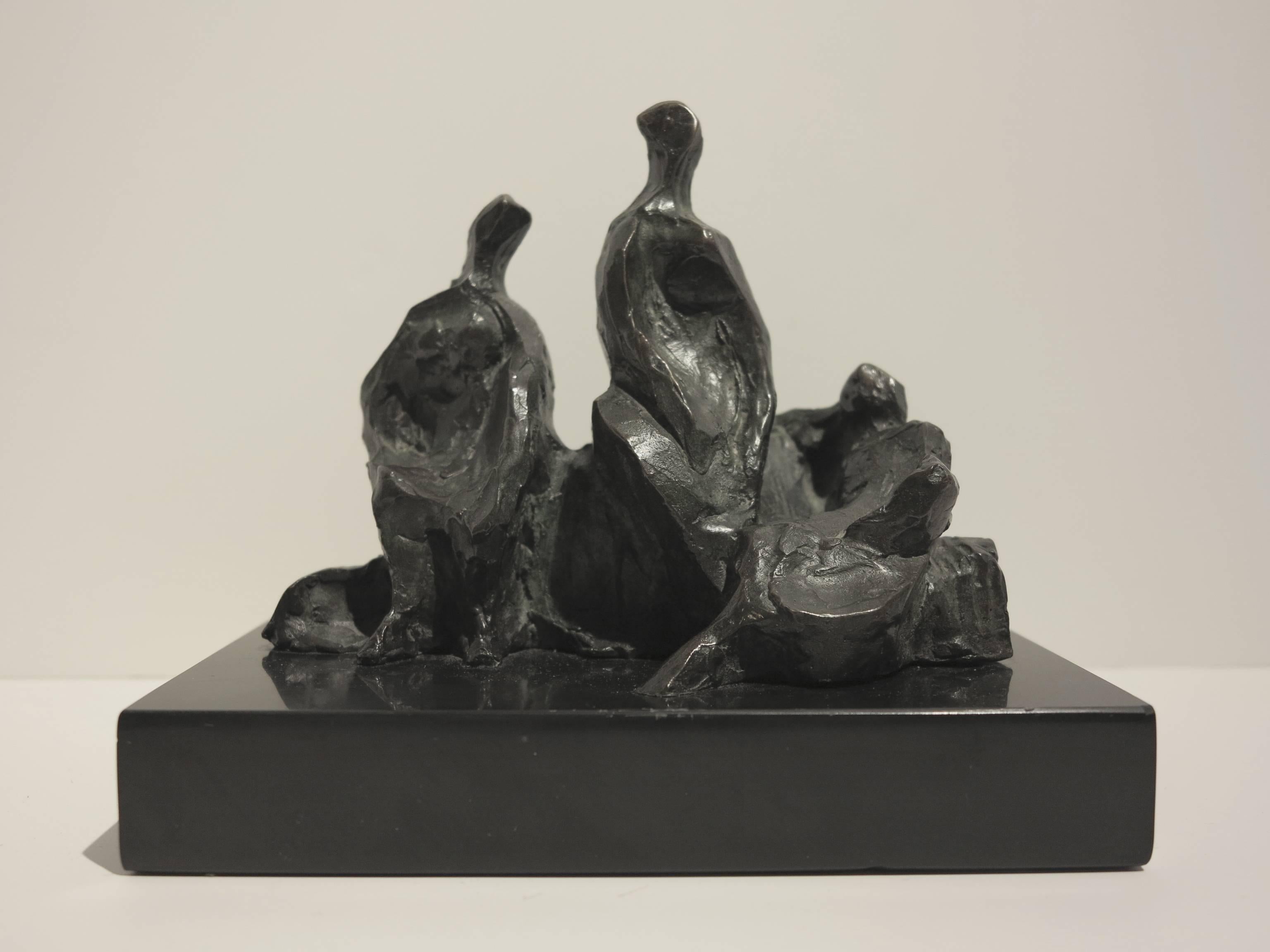 Irving Marantz Abstract Sculpture - Three Figures in Repose