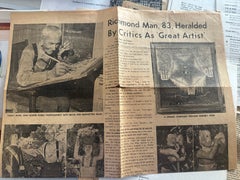 Maison de l'art populaire marginal : archives consacrées aux paysages et aux documents éphémères d'artistes