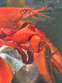 Still Life with Lobster and Oysters oil painting