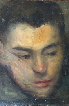 Retrato de un joven. Pintura al óleo