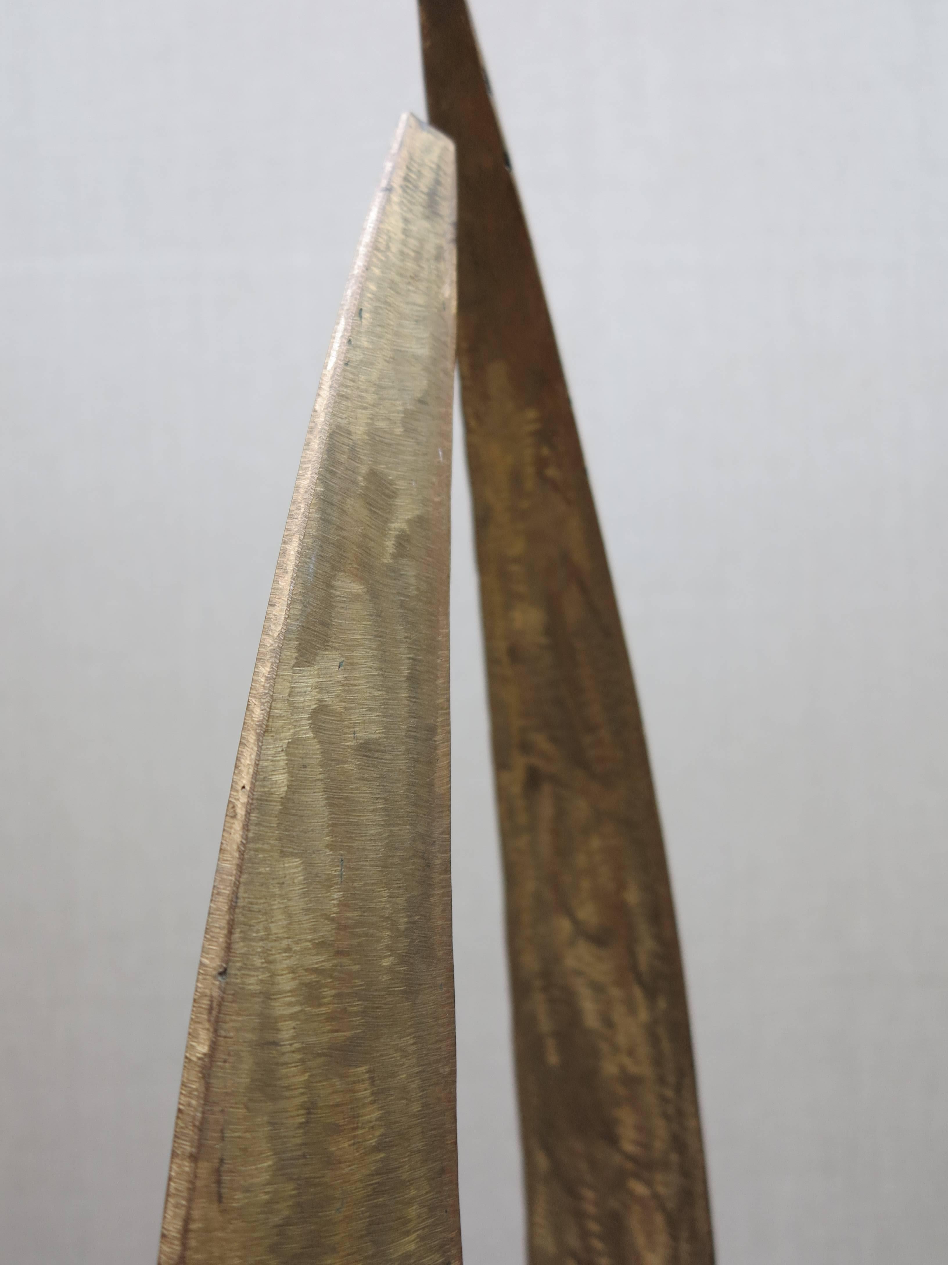 Untitled (abstract bronze sculpture) - Gold Abstract Sculpture by Raymond Granville Barger