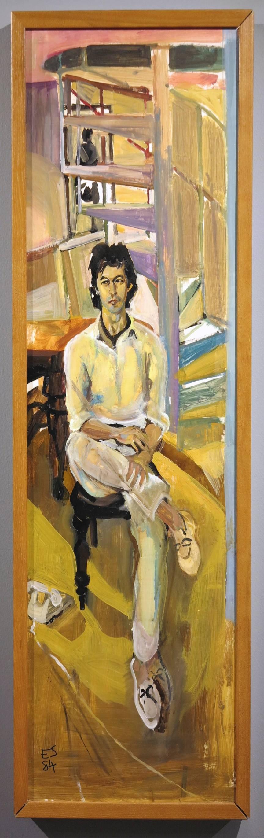 Porträt von Imran Khan – Painting von Emma Sergeant