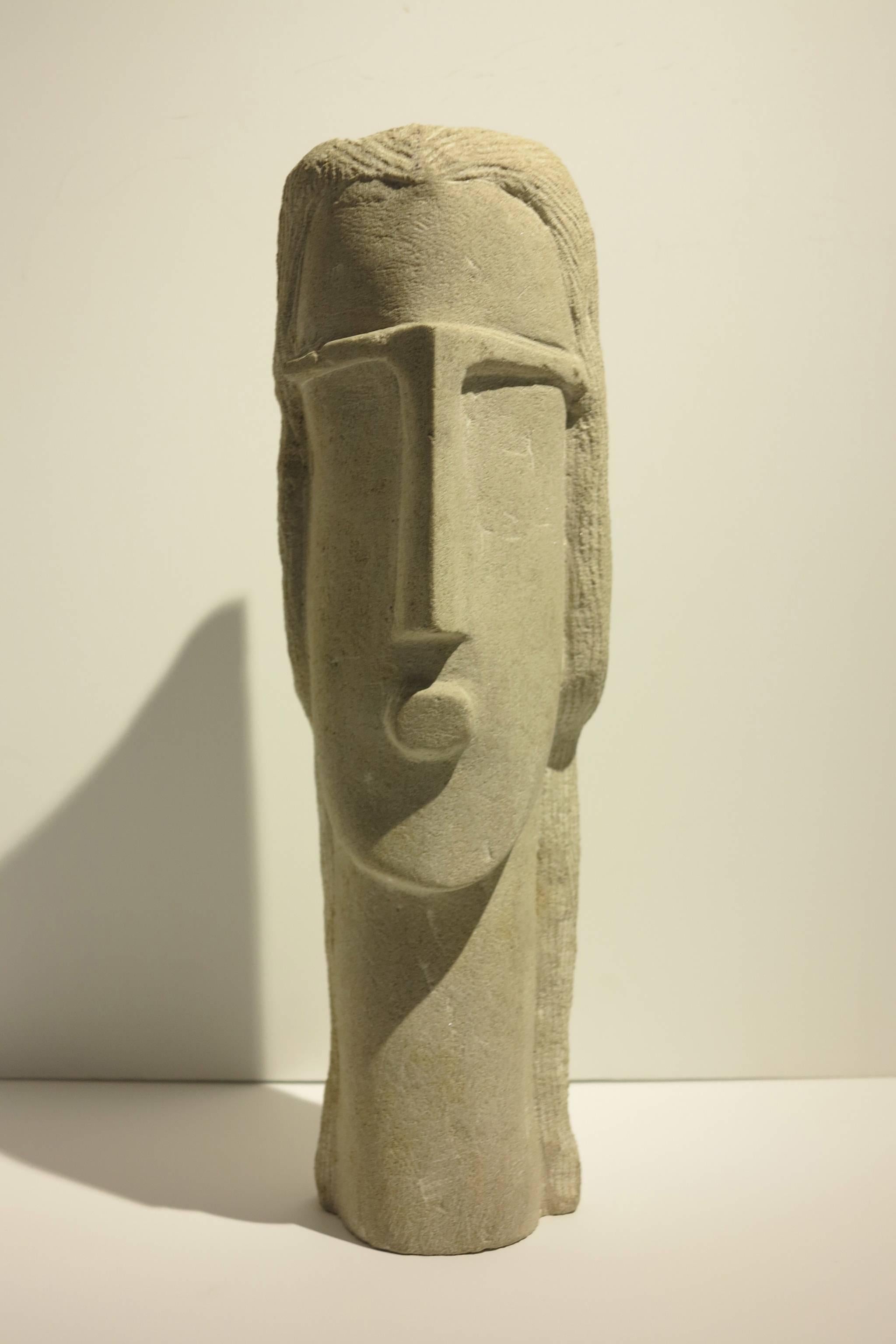 Umana (Rafael Alfonso Umaña Mendez) Abstract Sculpture - Head of Woman
