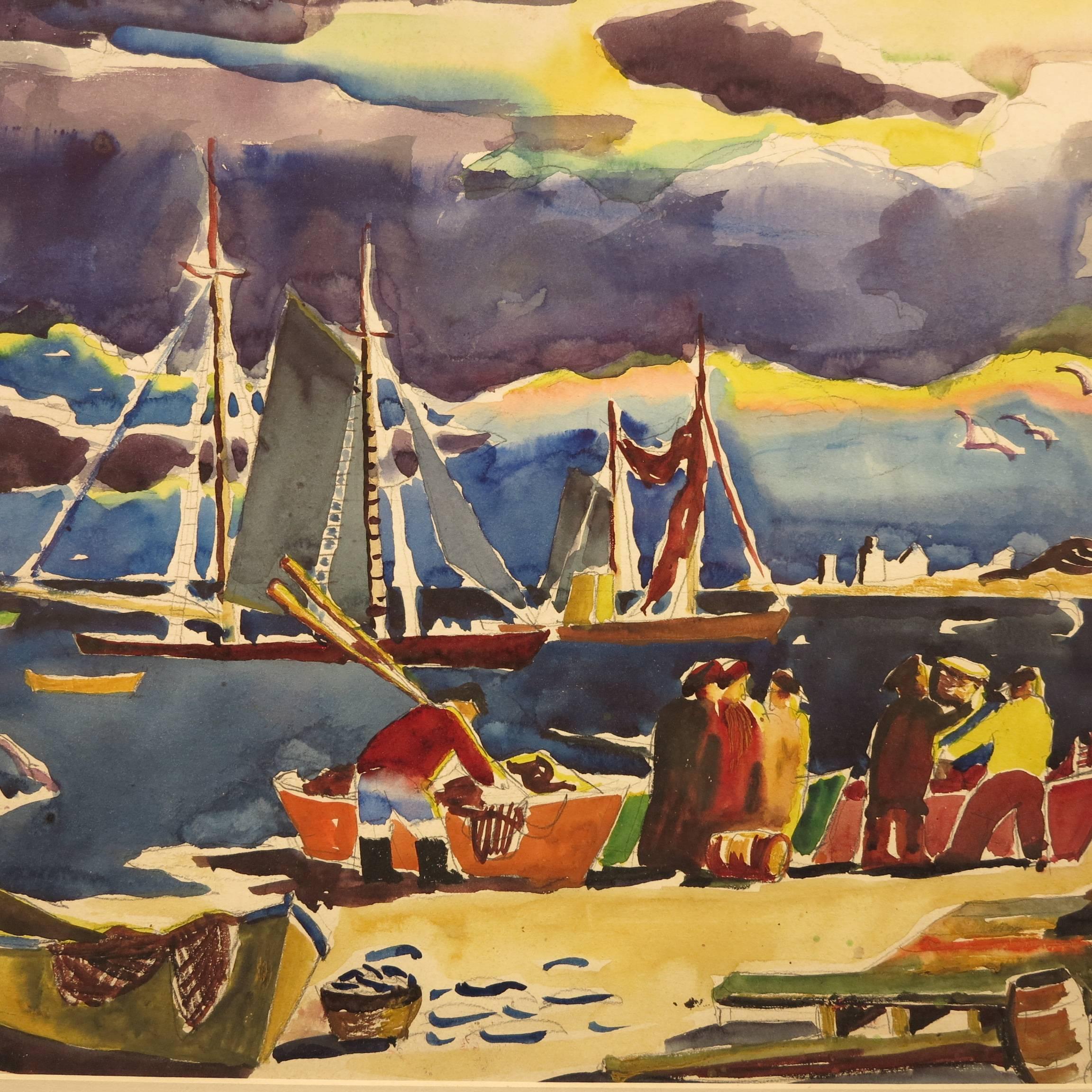 Provincetown Fishermen - Art by James Floyd Clymer