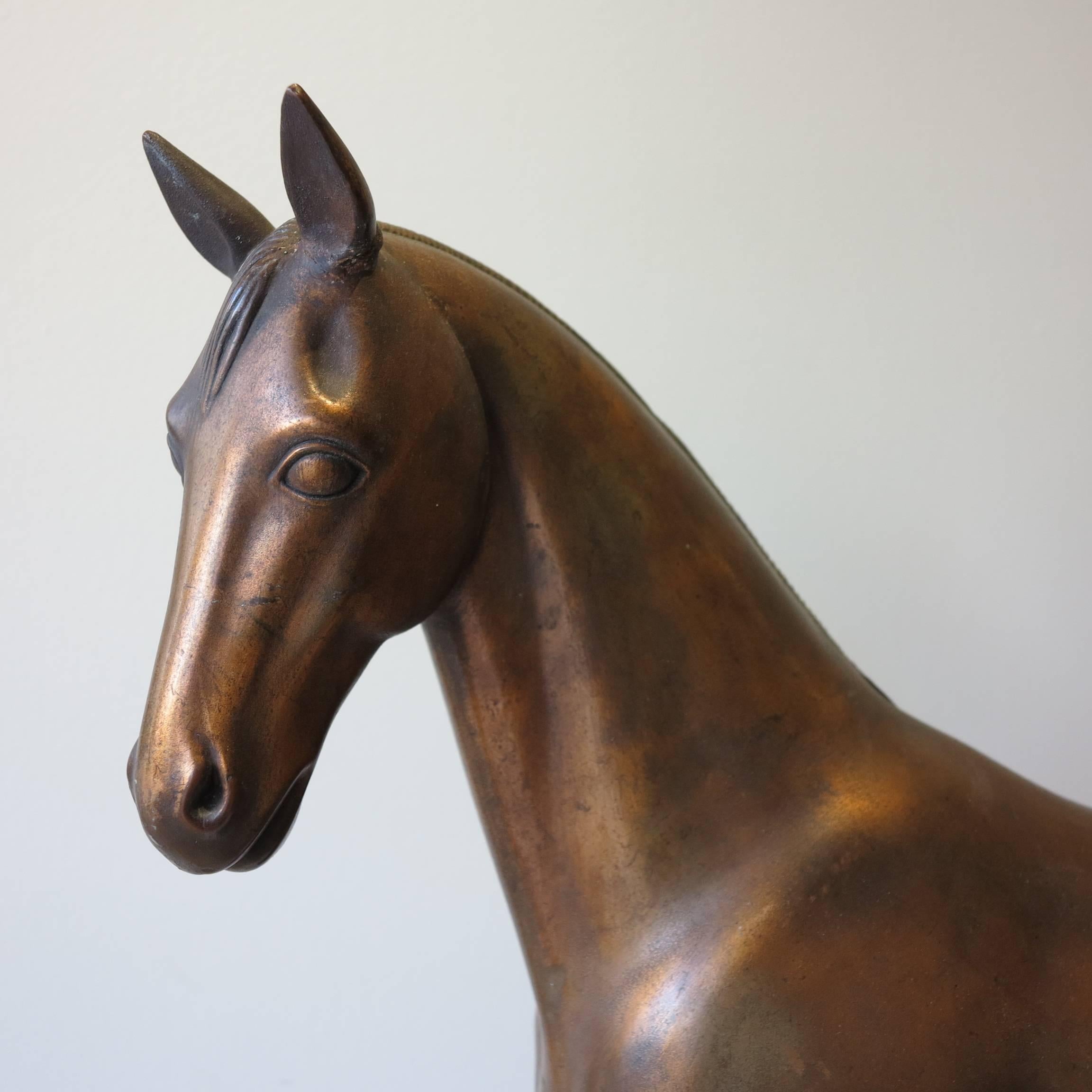 Horse - Gray Figurative Sculpture by Waylande Desantis Gregory