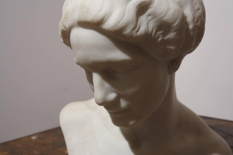 Bust of Woman - Sculpture by Franz Barwig