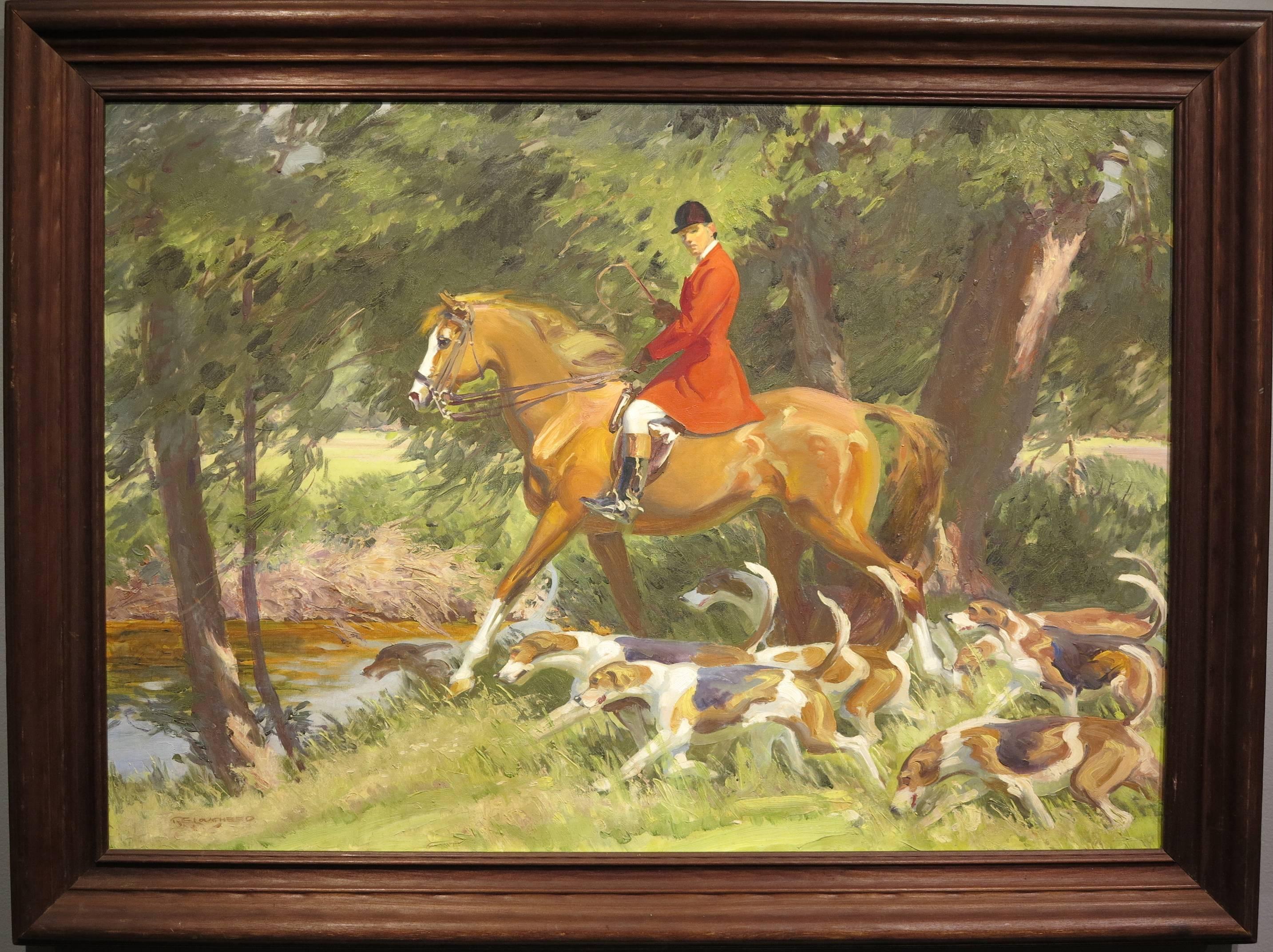 Westport Rider - Painting by Robert Lougheed