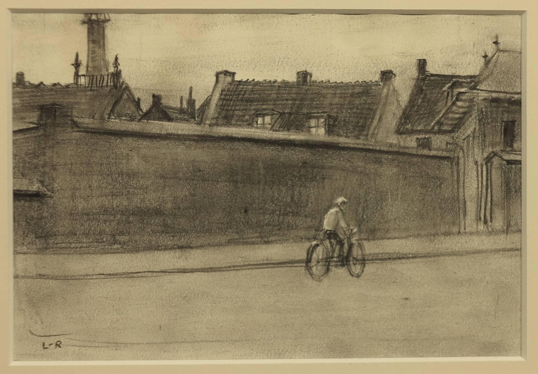 Harry Leith-Ross Figurative Art - The Cyclist 