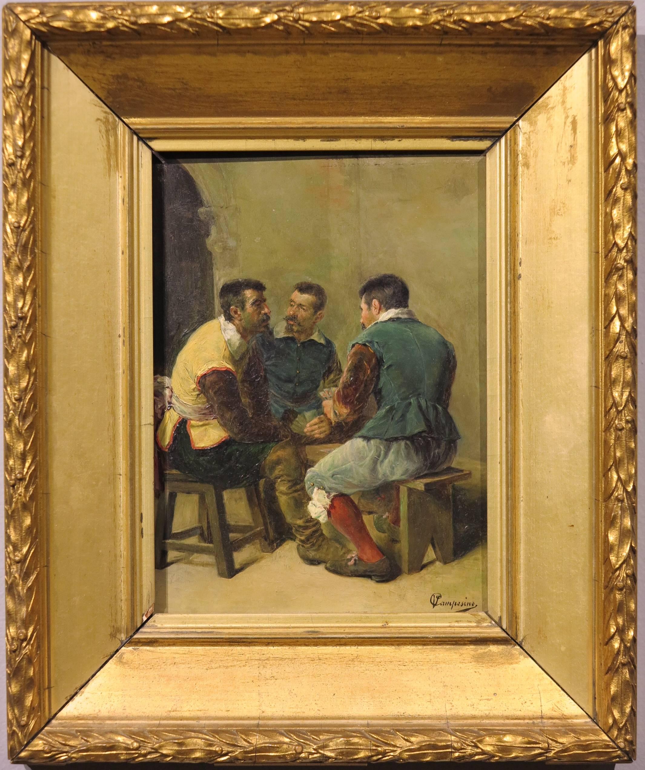 Card Players - Painting by Vincente Campesino