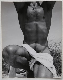 Francisco Moncion on the Beach at Fire Island #1 Vintage Gelatin Silver 1952