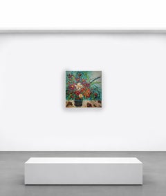 Laissez transparaître la lumière : Floral, abstrait, nature morte, peinture, audacieux