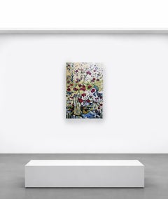 Offering in Bloom: Original Impressionism Floral Painting, Vase, Light, Striking