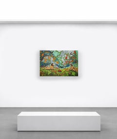 Abundance: Large Original Painting, Abstract Expressionism, Figures, Landscape
