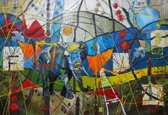 Letteers of Liberation - Oversized Contemporary Painting, Bold, Original, Unique