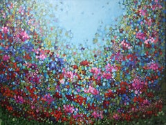 Wave of Wonder - Large Painting, Impressionism, Floral, Landscape, Original Art